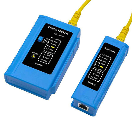 RJ45 Ethernet Kablo Test Cihazı RJ11 Telefon Hattı Test Cihazı 