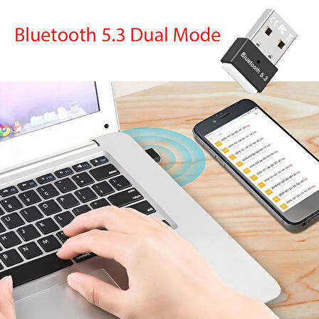 Dual mod USB Bluetooth adaptörü kablosuz 5.3 çift modlu BT adaptör 