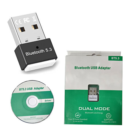 Dual mod USB Bluetooth adaptörü kablosuz 5.3 çift modlu BT adaptör 