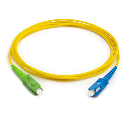 SC UPC to SC APC simplex fiber patch cord kablo 5m