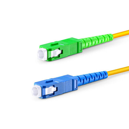 fiber patch cord kablo SC UPC to SC APC simplex fiber cord kablo 10m