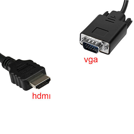 Hdmı to Vga çevirici kablo hdmı erkek vga erkek dönüştürücü kablo 1.8m