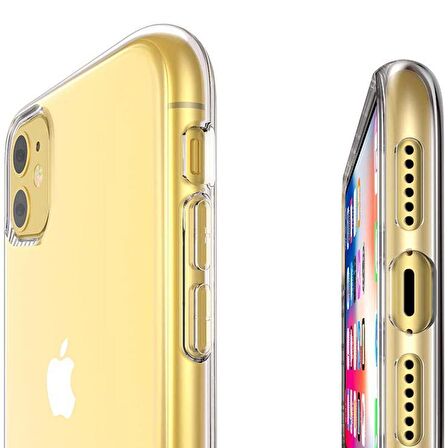 Gpack Apple iPhone 11 Kılıf Süper Silikon Yumuşak Arka Koruma