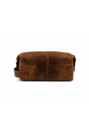 Erkek Hakiki Deri Taba Fermuarlı El Ve Clutch Çanta
