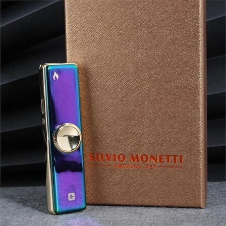 Çarklı Usb Sm680 Şarjlı Elektronik Çakmak Renkli