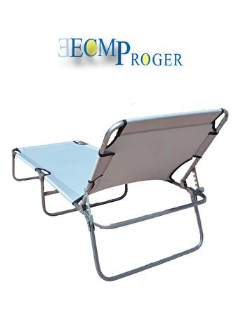 ECM PROGER KATLANIR KADEMELİ ŞEZLONG -GRİ 