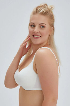 Kadın Ekru Toparlayıcı Kulaklı Boş Cup Sütyen Ersk100