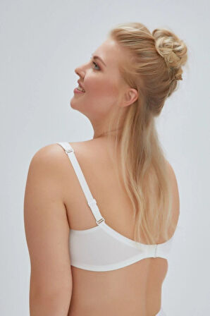 Kadın Ekru Toparlayıcı Kulaklı Boş Cup Sütyen Ersk100