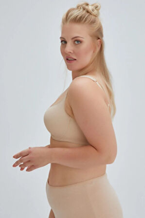 Kadın Bej Kurdele Detaylı Sütyen