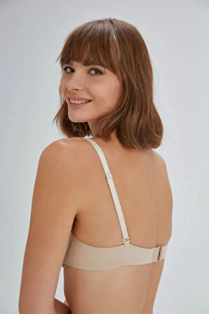 Kadın Ten Violet Badem Boş Cup Tek Sütyen Ersk120