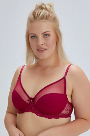 Kadın Vişne Venüs Toparlayıcı Cuplı Sütyen