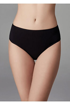 Kadın Yüksel Bel Slip Siyah Beyaz Ten 5'li Paket Ersk760