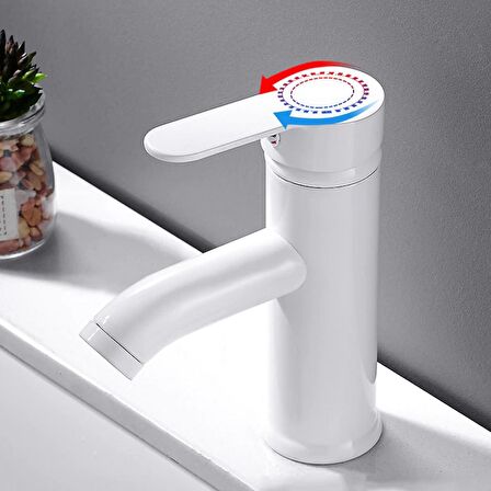 Sardıcı Flora Beyaz Lavabo Bataryası