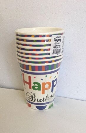 BARDAK RADİANT HAPPY BİRTHDAY 8'Lİ