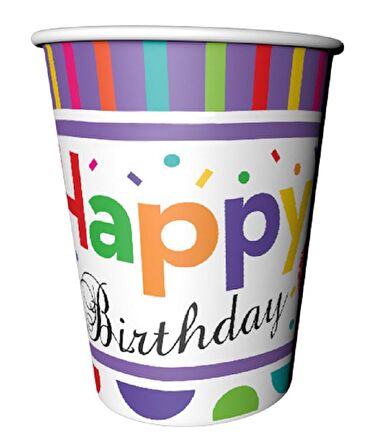 BARDAK RADİANT HAPPY BİRTHDAY 8'Lİ