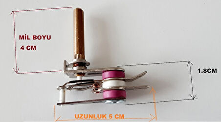 Tefal Uyumlu Tost Makinesi Termostat , Ayar Mil Uzunluğu 4 cm 10 Amper