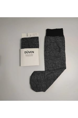 Cotton Dizaltı Mat Extra Yumuşak Kül Melanj Pantolon Çorap