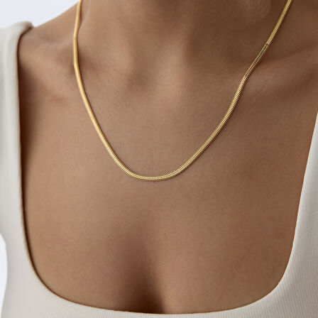 Large Zurelia Balık Sırtı Zincir