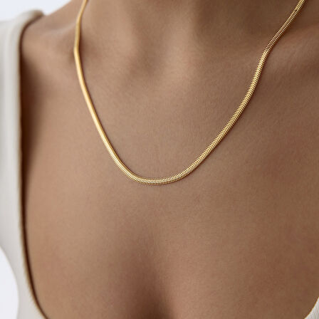 Large Zurelia Balık Sırtı Zincir