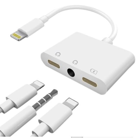 Lunatic 5647 Lightning Kulaklık Şarj Çoklayıcı Çevirici Dönüştürücü Adaptör