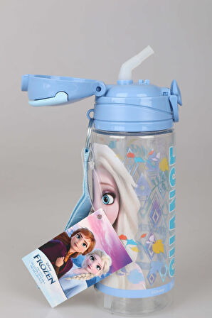 "DEKOMUS CEP DEFTERİ HEDİYELİ" YENİ SEZON LİSANSLI FROZEN ELSA 500 ML TRITAN MATARA