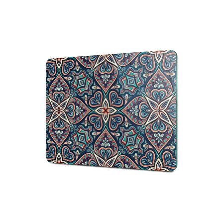 Decovetro Cam Kesme Tahtası Yeşil Çini Desenli 30x40 Cm