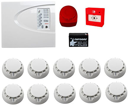 TELETEK YANGIN ALARM SİSTEMİ SETİ 10 LU