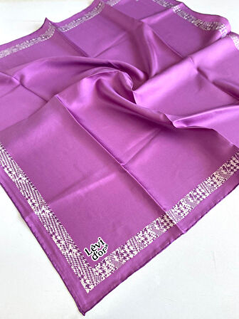 Levidor Tivil İpek Eşarp 46903 Pembe Karışık Desen