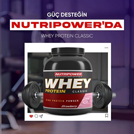 Nutripower Whey Protein Classic 2250g Çilek Aromalı