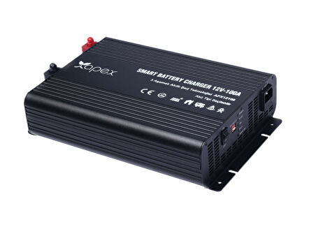 Apex APX12100 Lityum Uyumlu 12V 100A Akü Şarj Cihazı