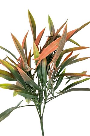 Yapay Çiçek Bambu Grass Turuncu 40cm Demet Garnitür Aradal Dekoratif Yapay Bitki