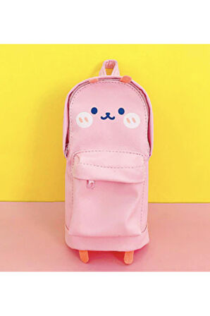 Pembe Çanta Şeklinde Şirin Kalem Kutu