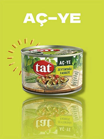 Tat Konserve Zeytinyağlı Fasulye 380 g (Hazır Yemek)