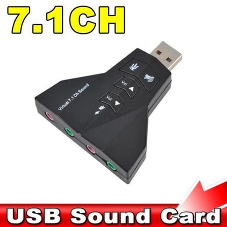 4931 7.1 7 Kanal Mikrofon Destekli Çift Girişli Çevirici Harici Usb Ses Kartı