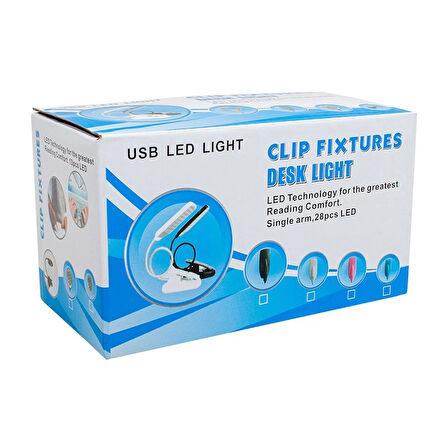 Beyaz 5v Esnek Usb Güç Led Masa Lambası Mercekli Süper Parlak Çalışma Lambası Bükülebilir