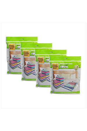 Magic saver bag vakumlu hurç 80X100 cm. 4 lü - vakumlu poşet hurç