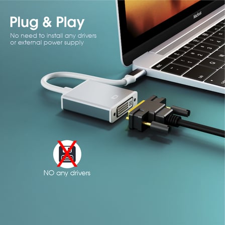 Lunatic 3952 Type C To Dvi 24+5 Çevirici Dönüştürücü Adaptör