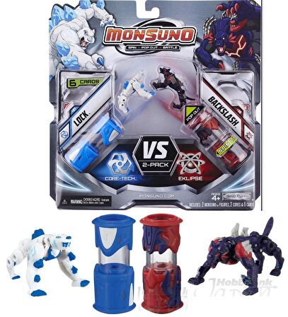 MONSUNO, Lisanslı Lock VS Backslash Figürleri, Fırlatma Kapsülleri ve 6 Oyun Kartı