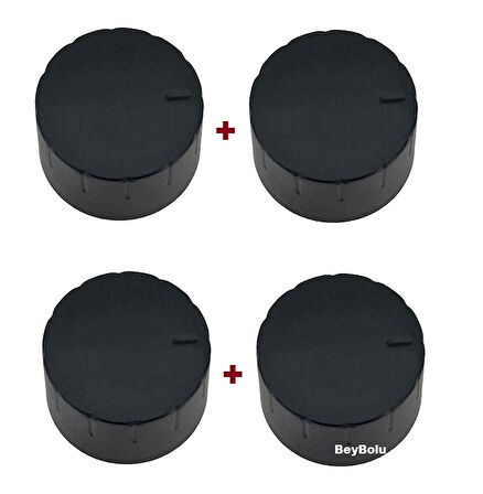 Arçelik 810 Ocak Siyah  Düğme , Arçelik uyumlu Ocak  Düğmesi 4 Lü