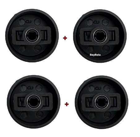 Arçelik 810 Ocak Siyah  Düğme , Arçelik uyumlu Ocak  Düğmesi 4 Lü