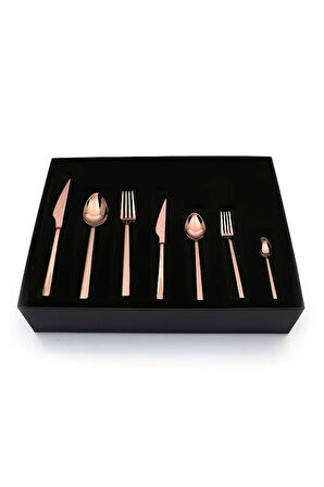 Kb Solıngen 84 Parça Löwe Rose Gold Titanyum Çatal Kaşık Bıçak Seti