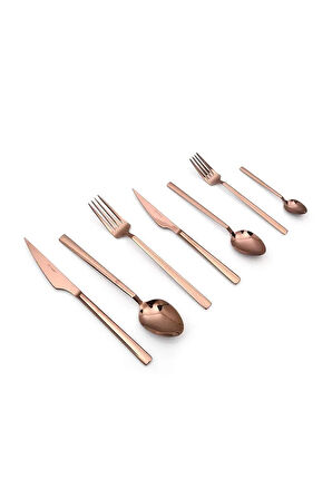 Kb Solıngen 84 Parça Löwe Rose Gold Titanyum Çatal Kaşık Bıçak Seti