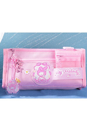 Petityu My Melody Pembe Kız Çocuk Büyük Kapasiteli Pembe Kalem Kutusu