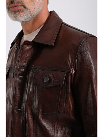 Enzo Erkek Hakiki Deri Ceket