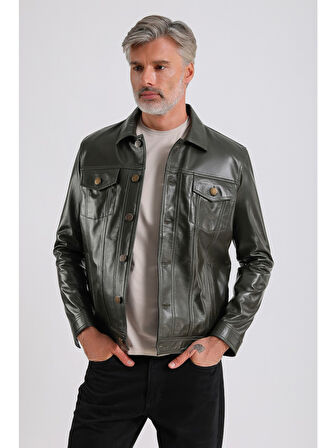Enzo Erkek Hakiki Deri Ceket