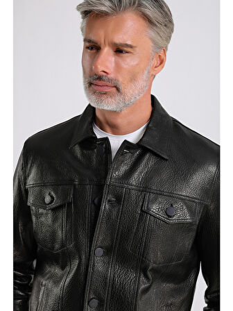 Enzo Erkek Hakiki Deri Ceket