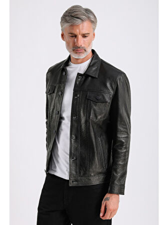 Enzo Erkek Hakiki Deri Ceket