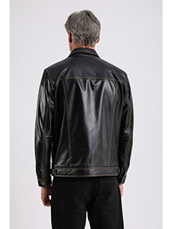 Enzo Erkek Hakiki Deri Ceket