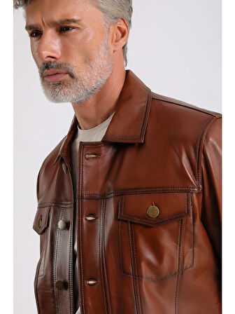 Enzo Erkek Hakiki Deri Ceket