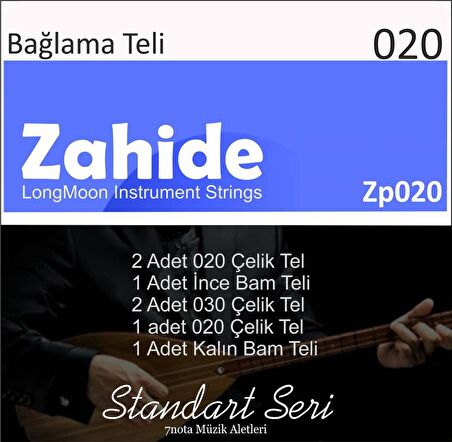 Zahide Zp20 Uzun Saz Teli Takım 0.20 Uzun Sap Bağlama Teli 2 Ad